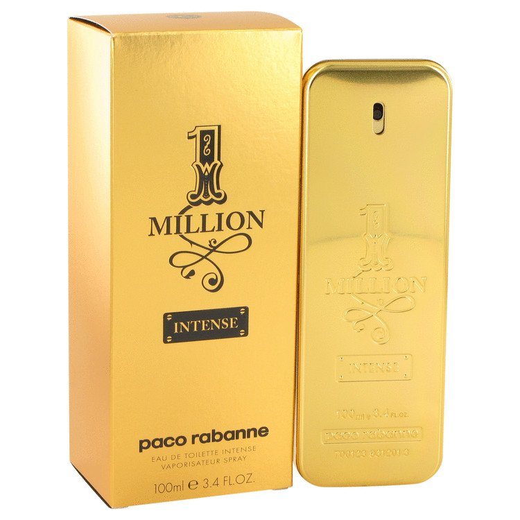 1 Million Intense by Paco Rabanne Eau De Toilette Spray 3.4 oz
