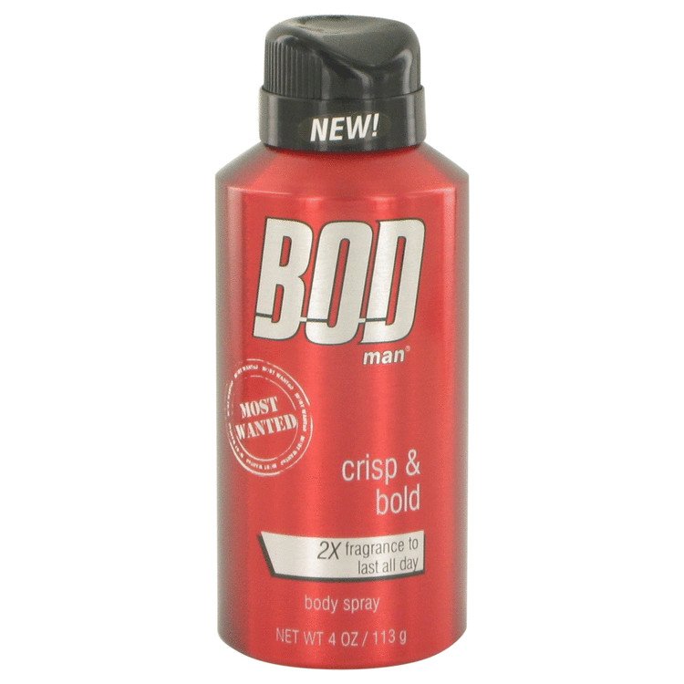Bod Man Most Wanted by Parfums De Coeur Body Spray 4 oz