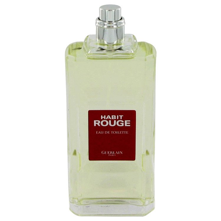 HABIT ROUGE by Guerlain Eau De Toilette Spray Tester 3.4 oz