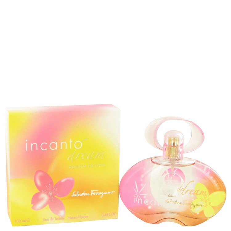 Incanto Dream by Salvatore Ferragamo Eau De Toilette Spray Golden Edition 3.4 oz