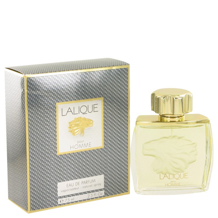 LALIQUE by Lalique Eau De Parfum Spray LIon Head 2.5 oz