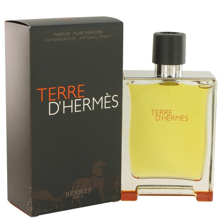 Terre DHermes by Hermes Pure Perfume Spray 6.7 oz