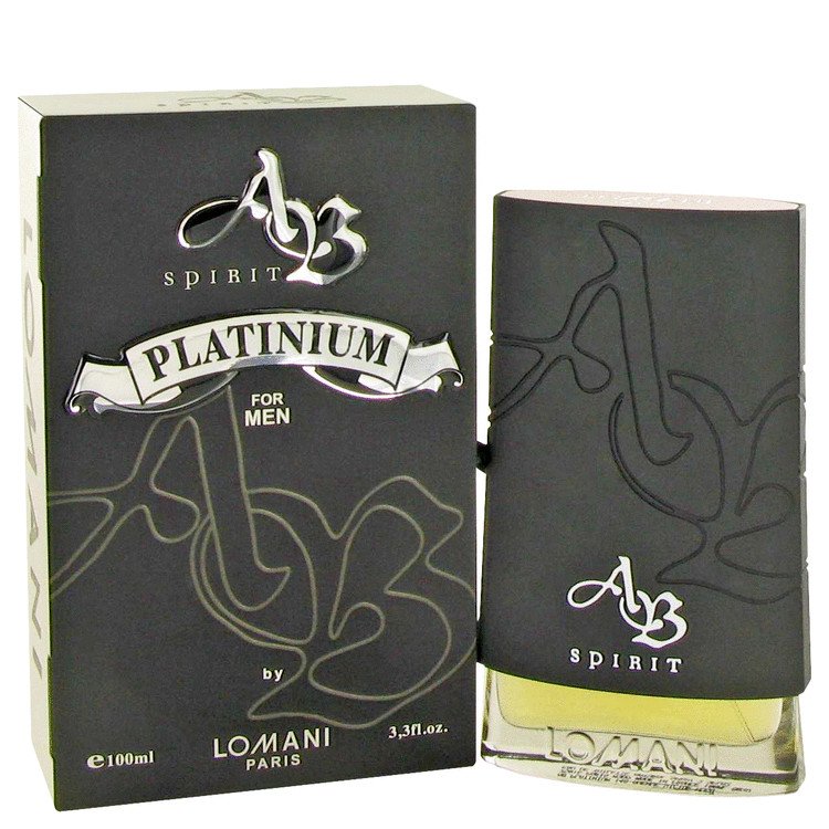 AB Spirit Platinum by Lomani Eau De Toilette Spray 3.3 oz
