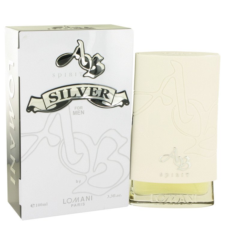 AB Spirit Silver by Lomani Eau De Toilette Spray 3.3 oz