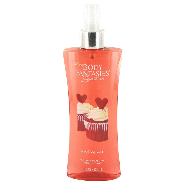 Body Fantasies Signature Red Velvet by Parfums De Coeur Body Spray 8 oz