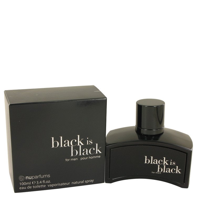 Black is Black by Nu Parfums Eau De Toilette Spray 3.4 oz