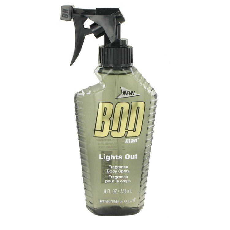 Bod Man Lights Out by Parfums De Coeur Body Spray 8 oz