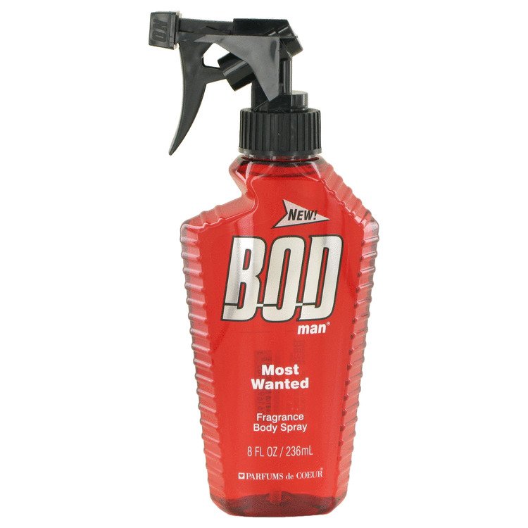 Bod Man Most Wanted by Parfums De Coeur Fragrance Body Spray 8 oz