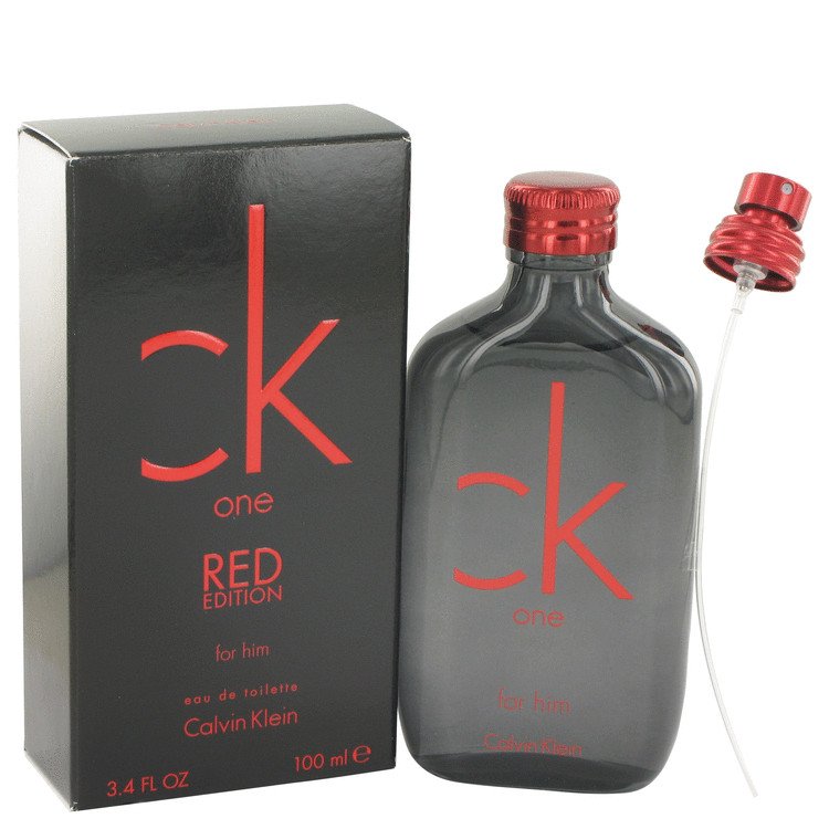 CK One Red by Calvin Klein Eau De Toilette Spray 3.4 oz