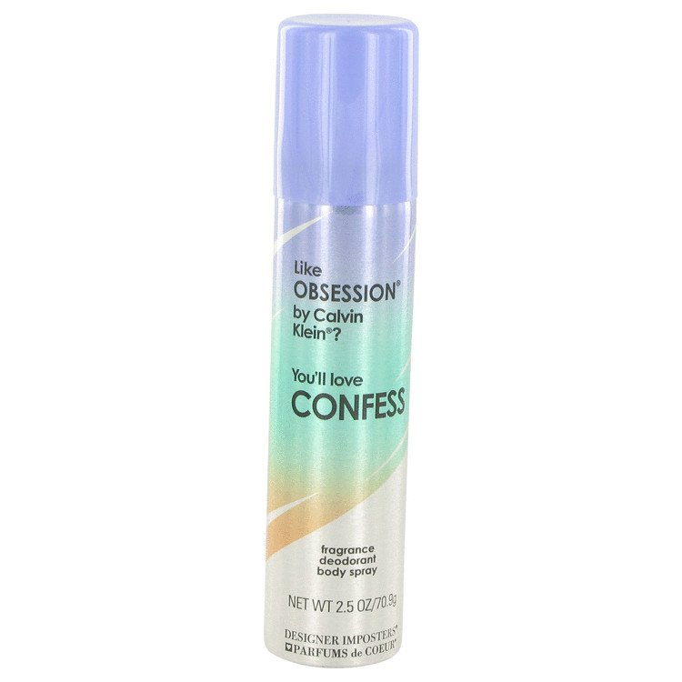 Designer Imposters Confess by Parfums De Coeur Deodorant Body Spray 2.5 oz
