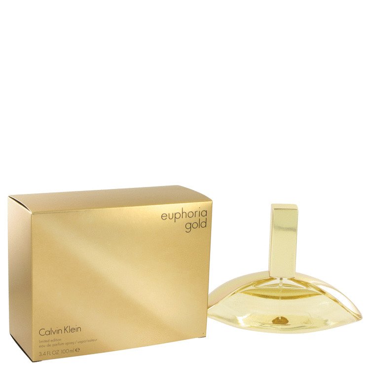 Euphoria Gold by Calvin Klein Eau De Parfum Spray Limited Edition 3.4 oz