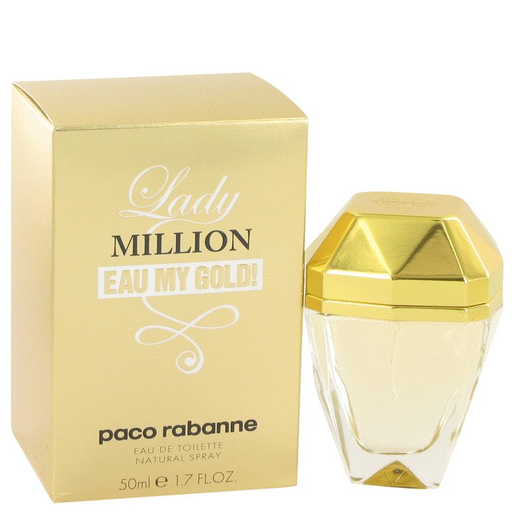 Lady Million Eau My Gold by Paco Rabanne Eau De Toilette Spray 1.7 oz