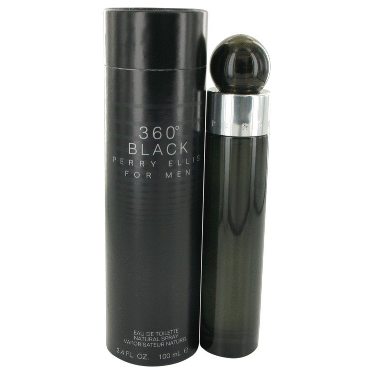 Perry Ellis 360 Black by Perry Ellis Eau De Toilette Spray 3.4 oz