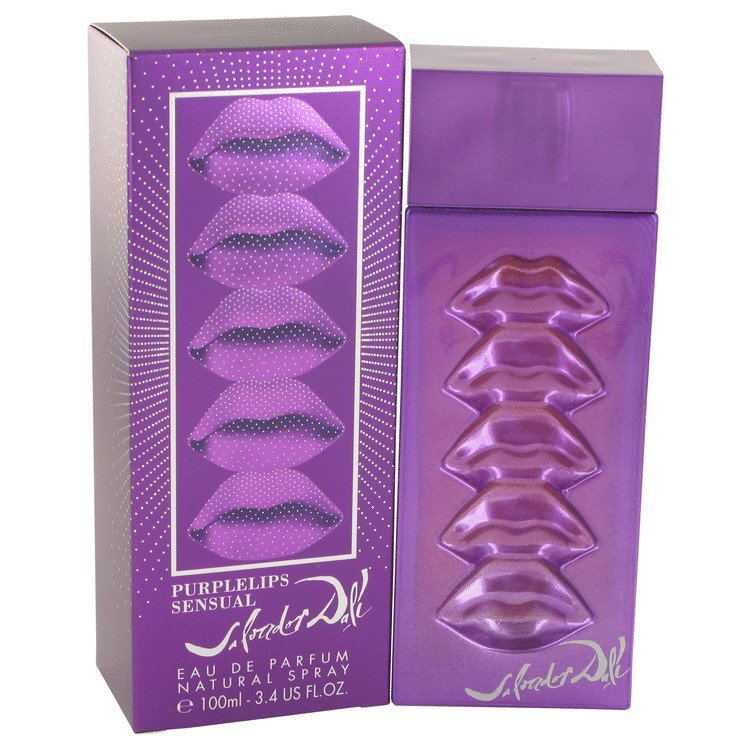 Purple Lips Sensual by Salvador Dali Eau De Parfum Spray 3.4 oz
