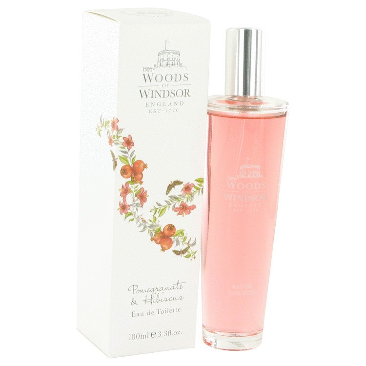 Pomegranate  Hibiscus by Woods of Windsor Eau De Toilette Spray 3.4 oz